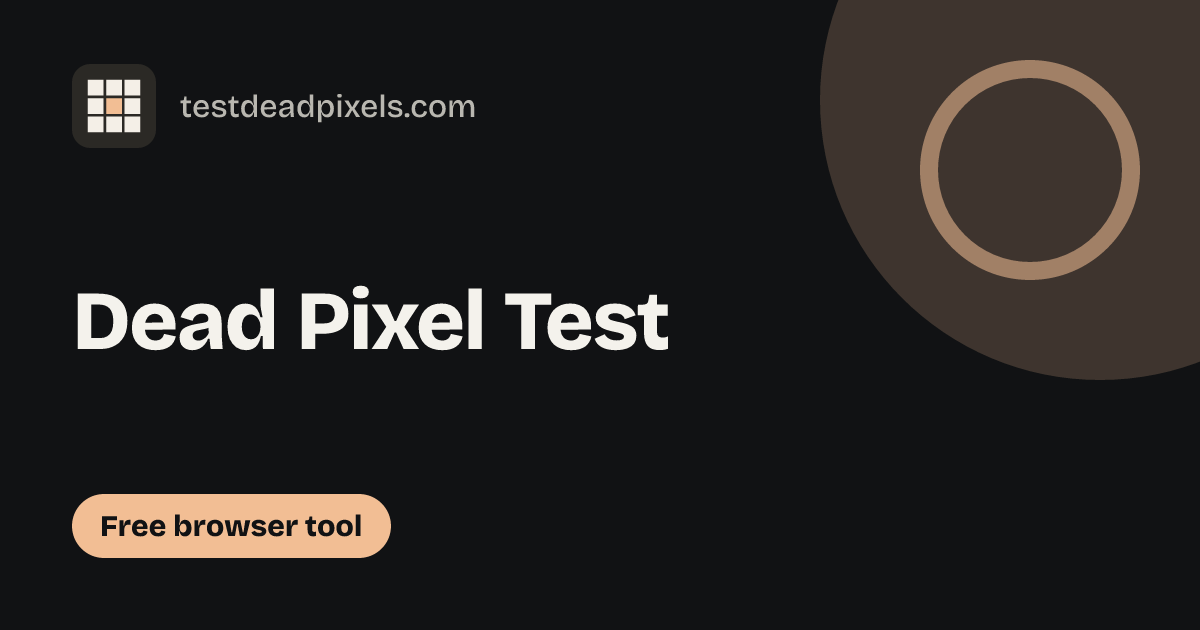 Dead Pixel Test